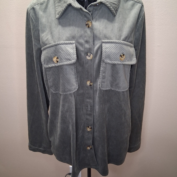 NWOT Democracy Olive Utility Jacket - Picture 2 of 12